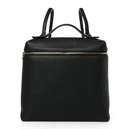 Loro Piana Grained Calfskin L23.5 Extra Pocket Backpack Black 1 of 8