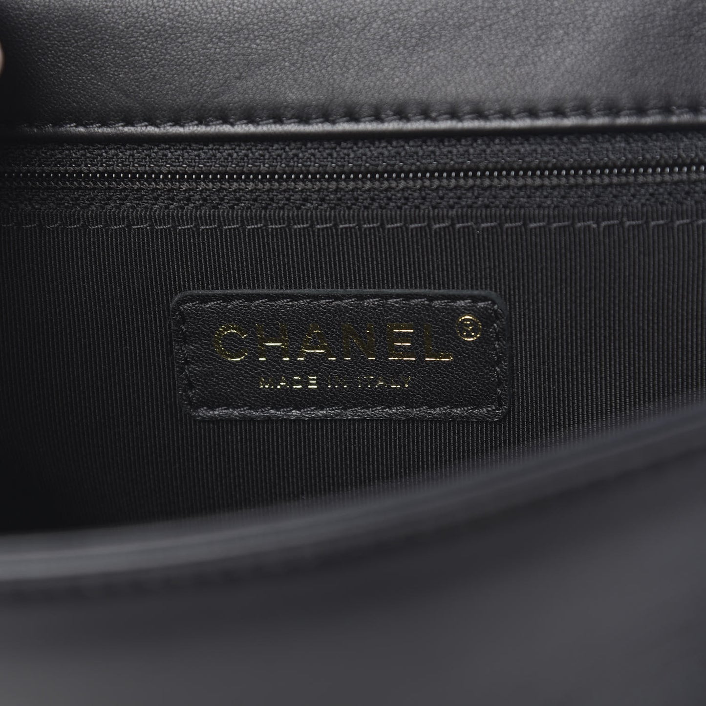 Lambskin Quilted Studded CC Flap Black