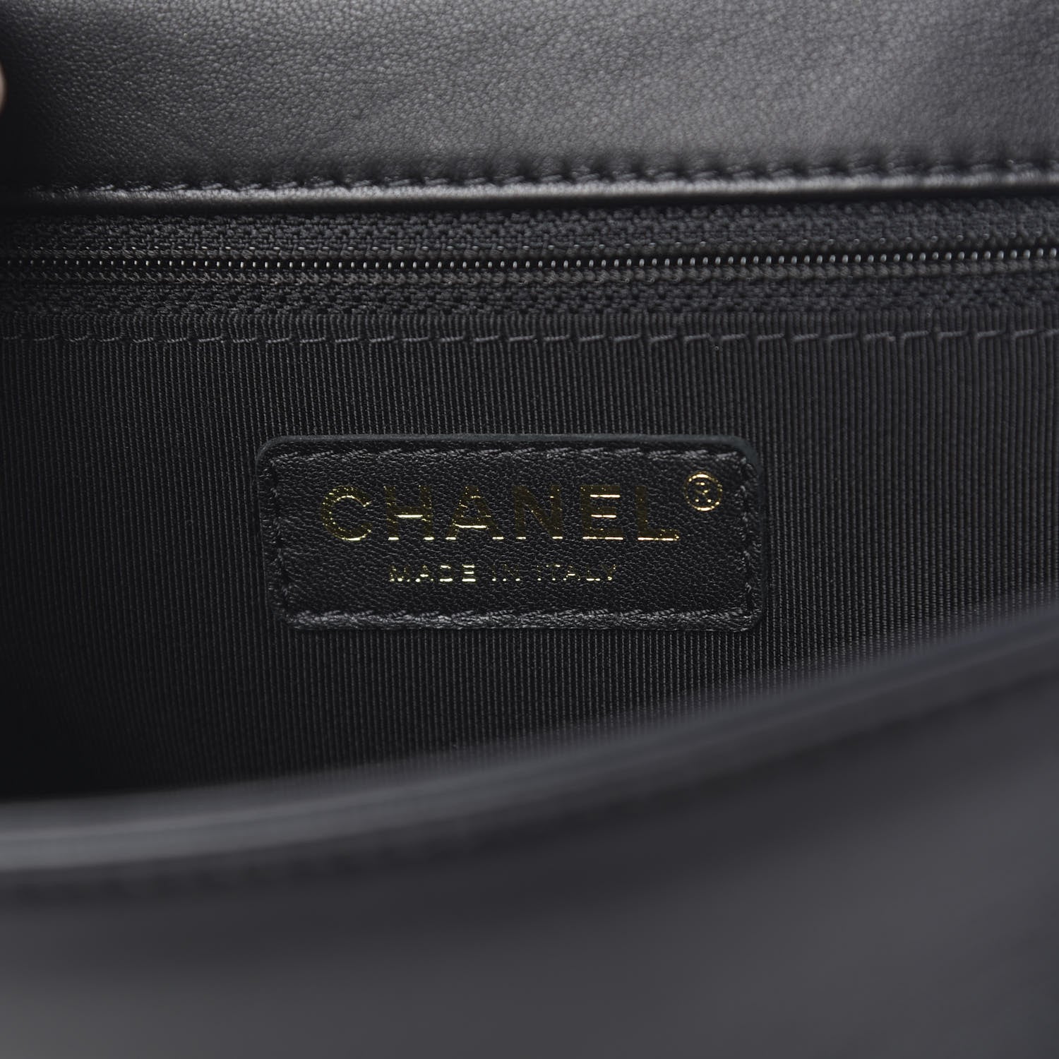 Chanel Lambskin Quilted Studded CC Flap Black 5 of 10