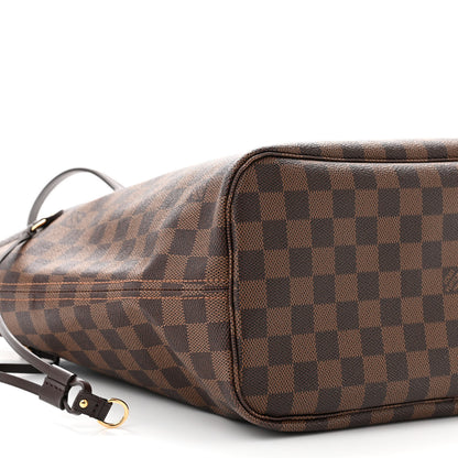 Louis Vuitton Damier Ebene Neo Neverfull MM Rose Ballerine 9 of 11