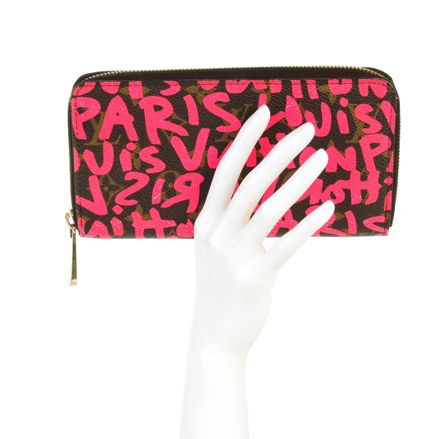Monogram Graffiti Zippy Wallet Fuchsia