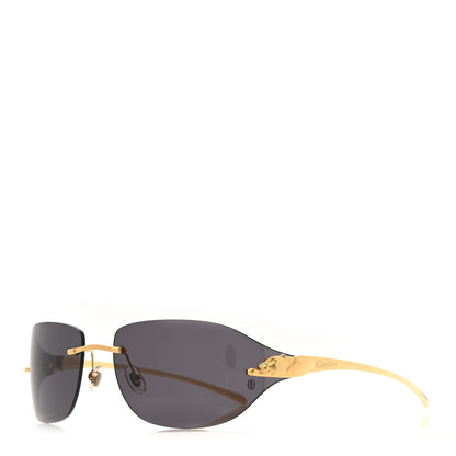 Cartier Panthere De Cartier Rimless Sunglasses Gold 1 of 7