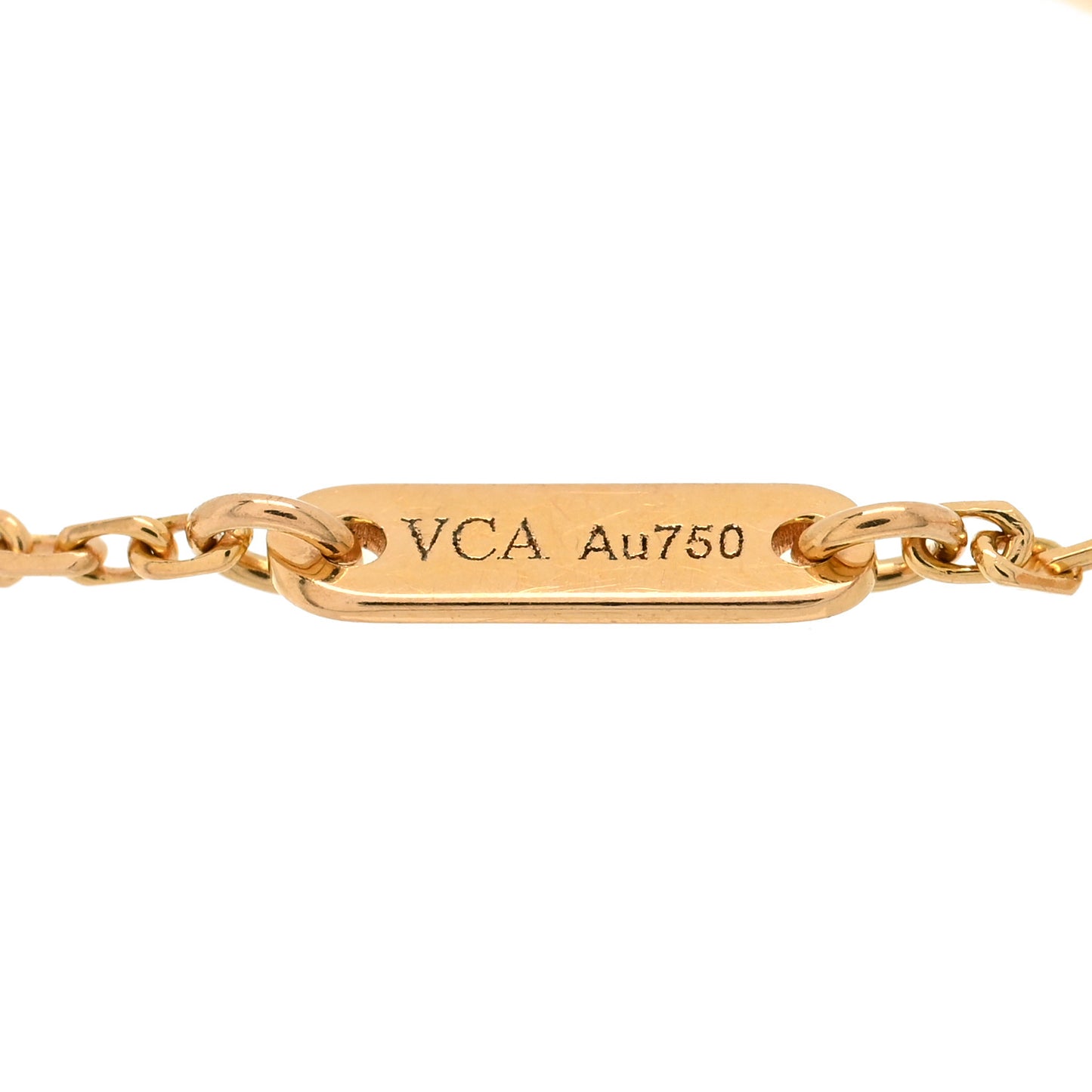 18K Rose Gold Carnelian Sweet Alhambra Bracelet