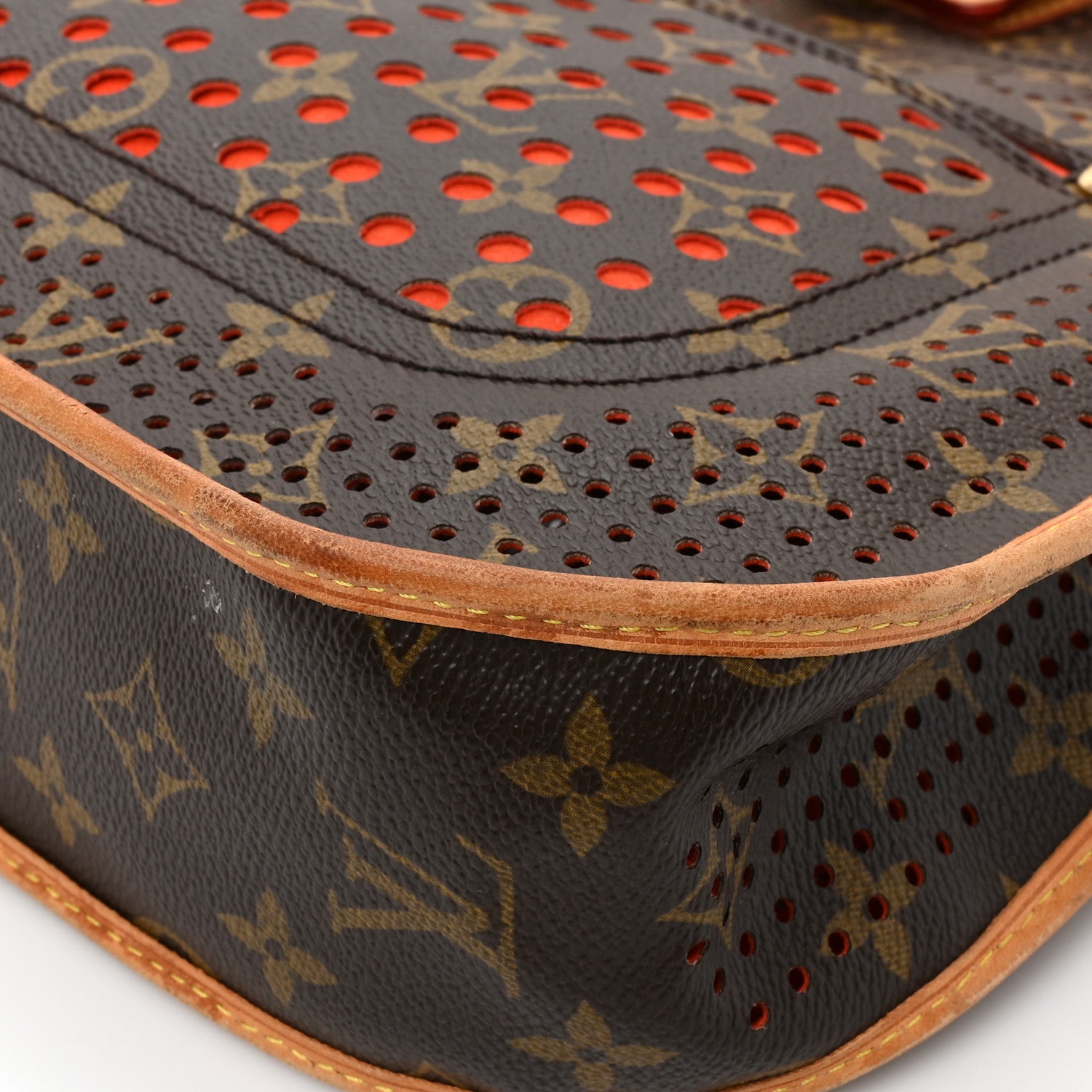 Louis Vuitton Monogram Perforated Musette Orange 10 of 20
