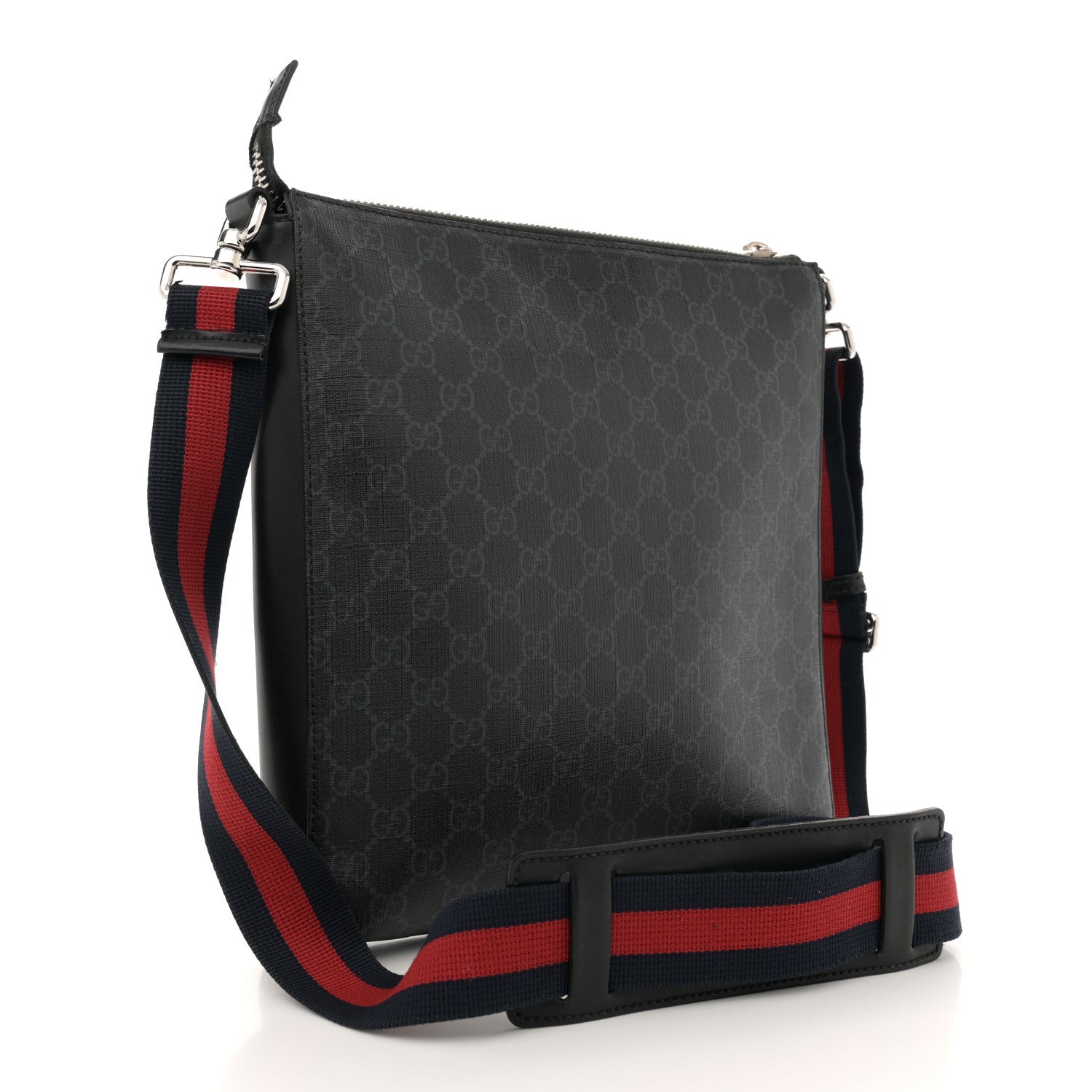 Gucci GG Supreme Monogram Night Courrier Flat Messenger Bag Black Multicolor 3 of 18