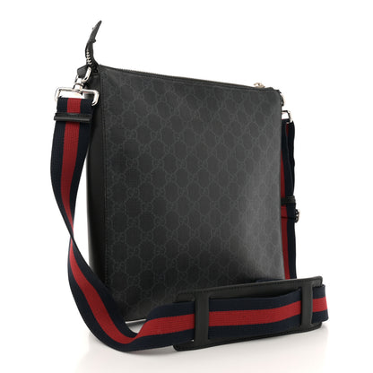 Gucci GG Supreme Monogram Night Courrier Flat Messenger Bag Black Multicolor 3 of 18