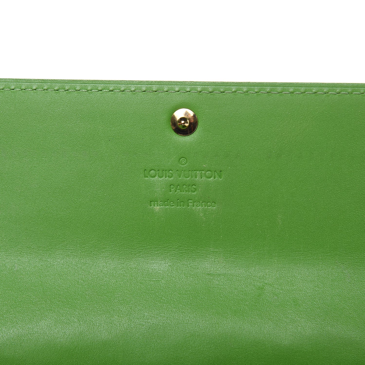 Louis Vuitton Vernis Sarah Wallet Vert Tonic 6 of 12