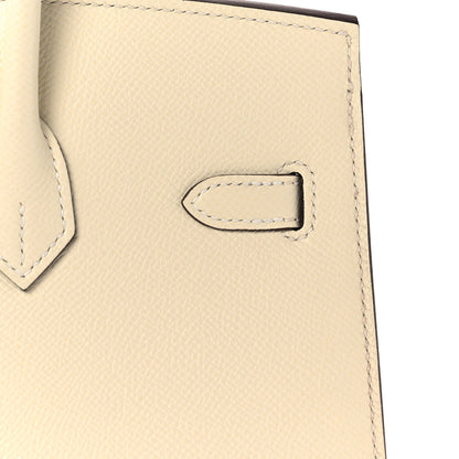 Hermes Epsom Birkin Sellier 25 Nata 10 of 33
