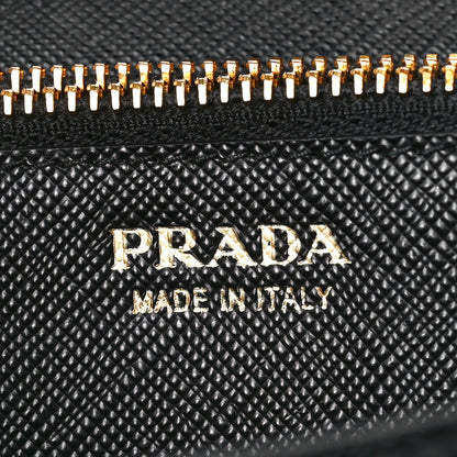Prada Saffiano Lux Chain Wallet Black 7 of 12
