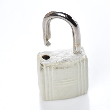 Hermes Taurillon Clemence Toile Kelly Retourne 32 White 40 of 40