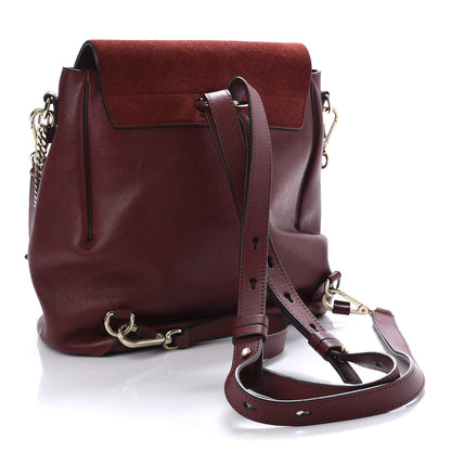 Chloe Suede Calfskin Medium Faye Backpack Sienna Red 3 of 18