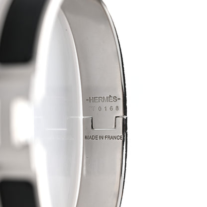 Hermes Enamel Narrow Clic Clac H Bracelet GM Black 4 of 5