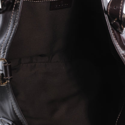 Gucci Leather Medium Britt Bag Dark Brown 5 of 7