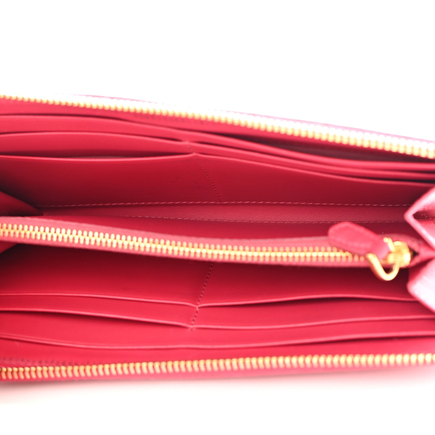 Prada Vitello Move Half Zip Wallet Ibisco 5 of 11