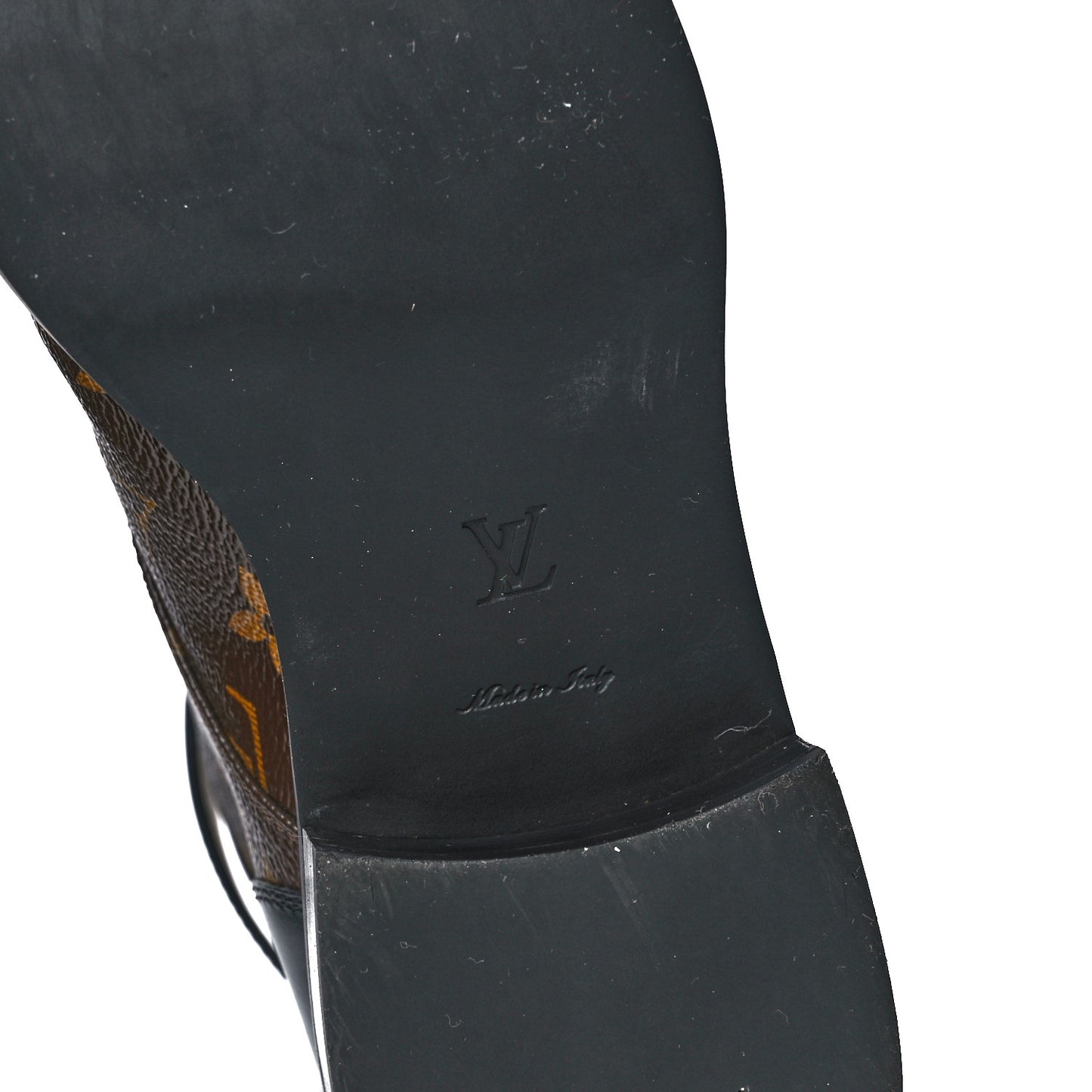 Calfskin Monogram Wonderland Flat Ranger Boots 39 Black