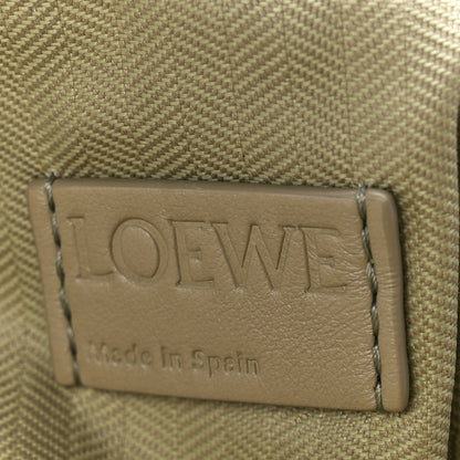 Loewe Shiny Nappa Lambskin Puffer Flamenco Knot Clutch Clay Green 6 of 11