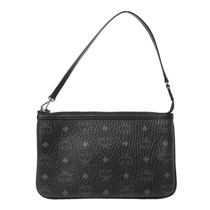 MCM Visetos Liz Shopper Tote Pouch Black 1 of 5