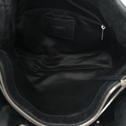 Chanel Glazed Calfskin Large On The Road Tote Black 5 of 13