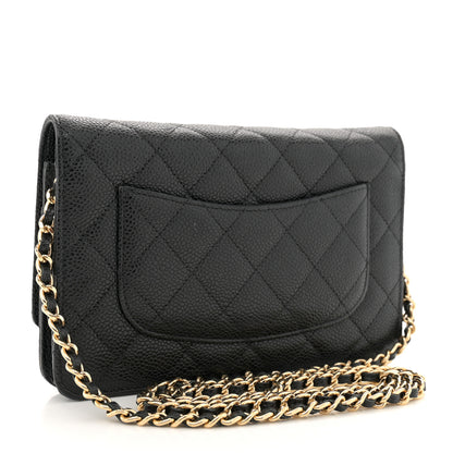 Chanel Caviar Quilted Wallet on Chain WOC Black 3 of 14