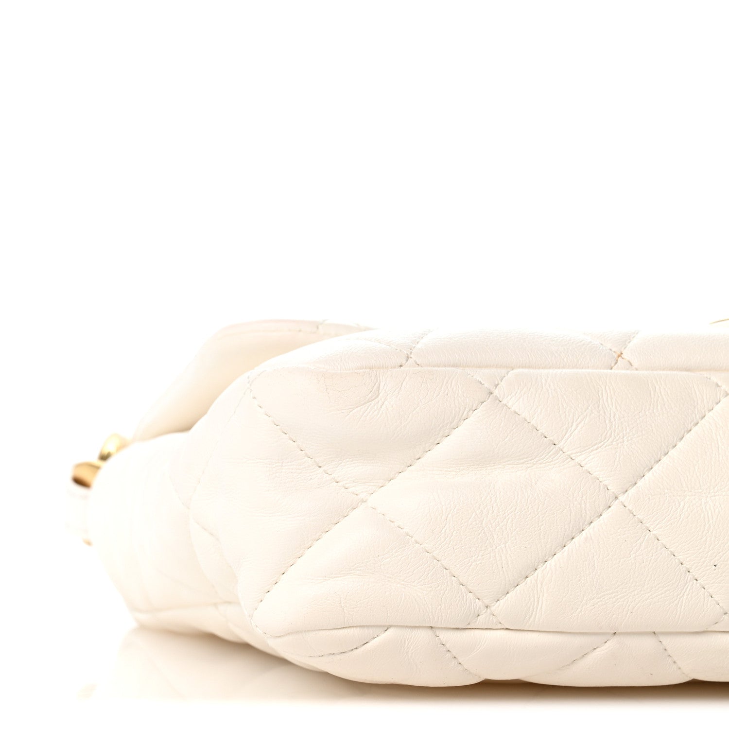 Chanel Lambskin Quilted Large CC Funky Town Flap White 9 of 12