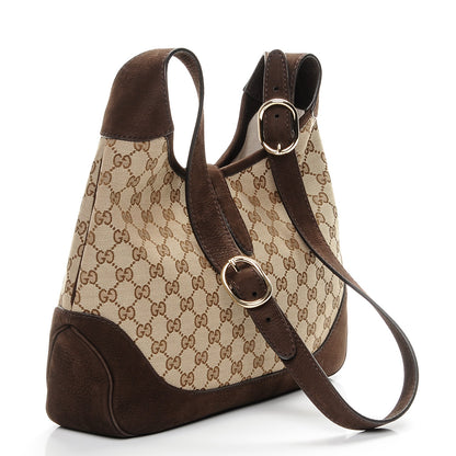 Gucci Monogram Web New Jackie Shoulder Bag Dark Brown 3 of 6