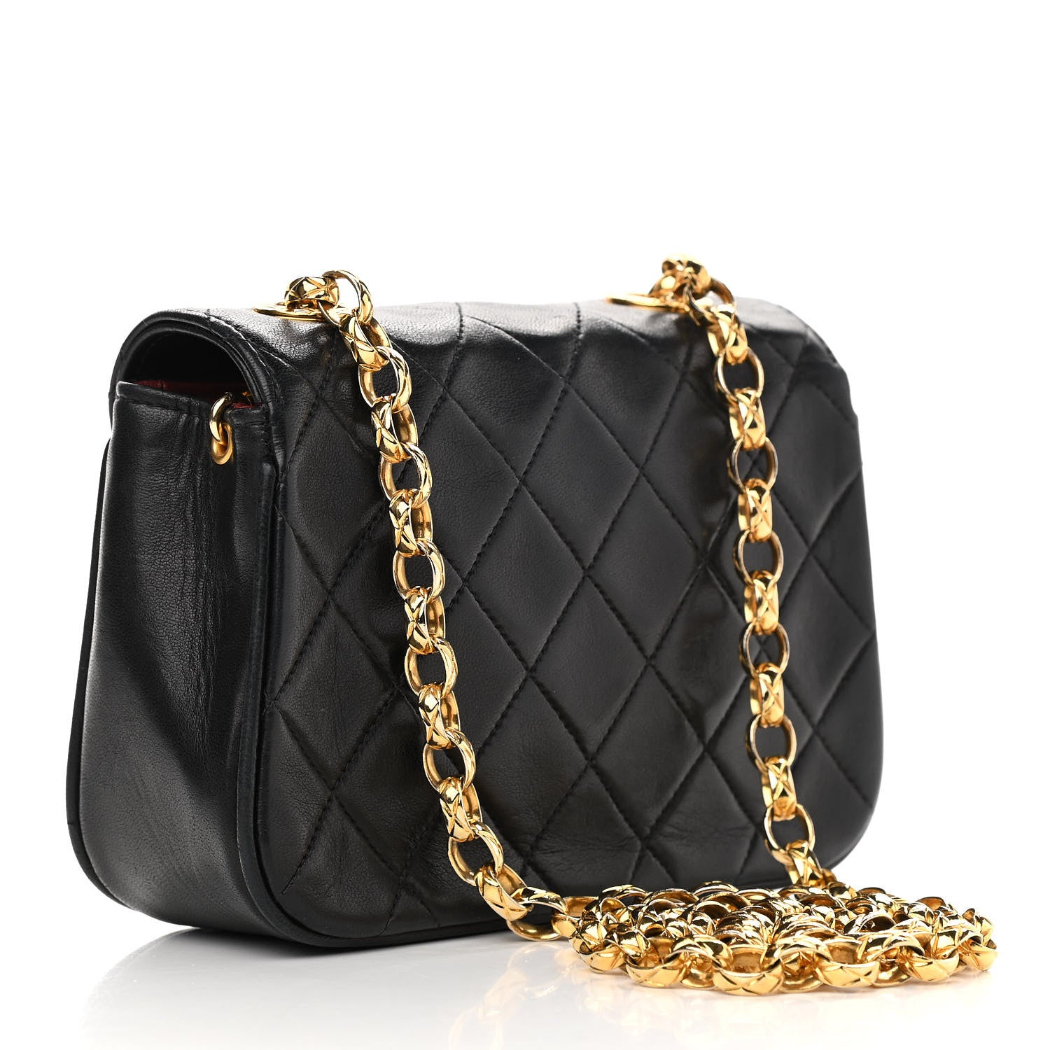 Chanel Lambskin Quilted Mini Flap Black 2 of 10