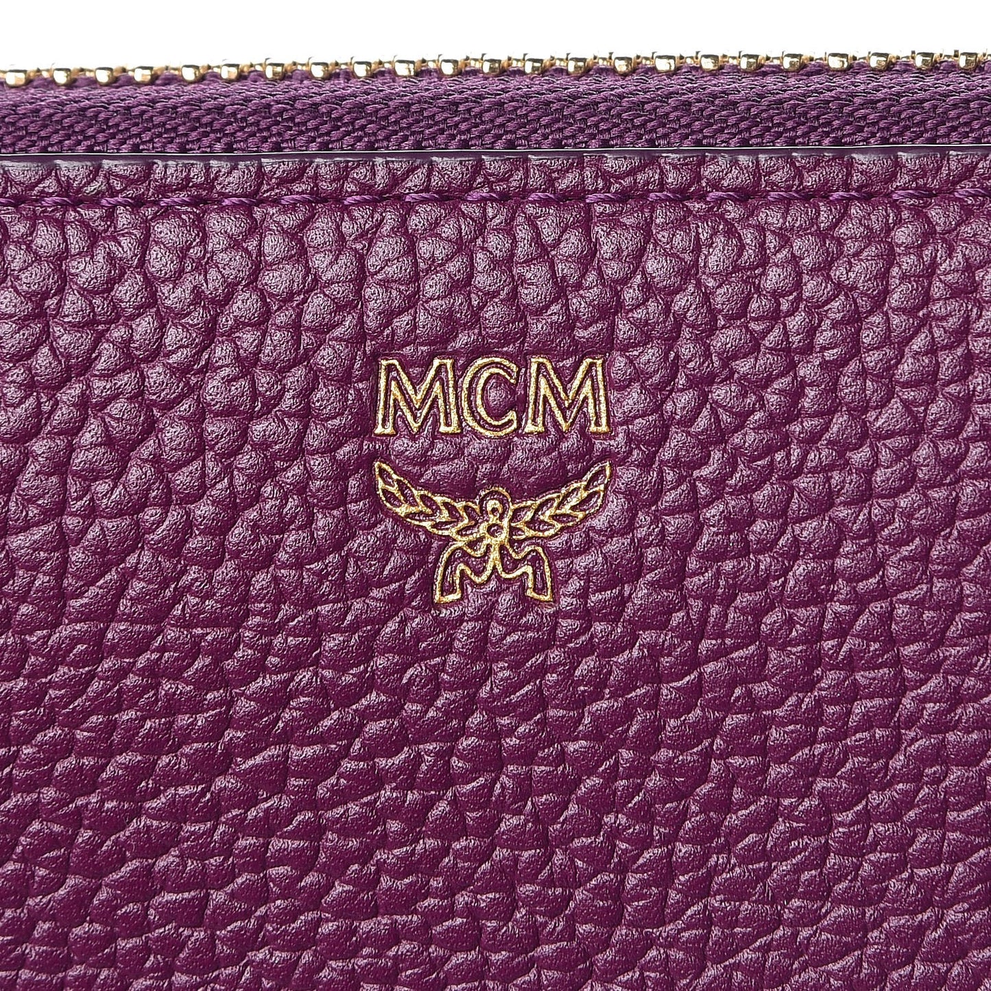 Calfskin Fontanellas Park Avenue Milla Zip Around Wallet Purple