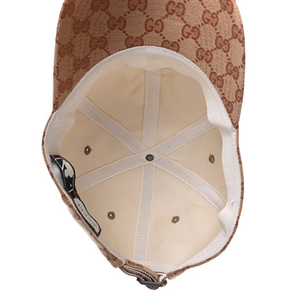 Gucci X MLB Monogram NY Yankees Baseball Hat 57-61 Beige Ruggine 5 of 7