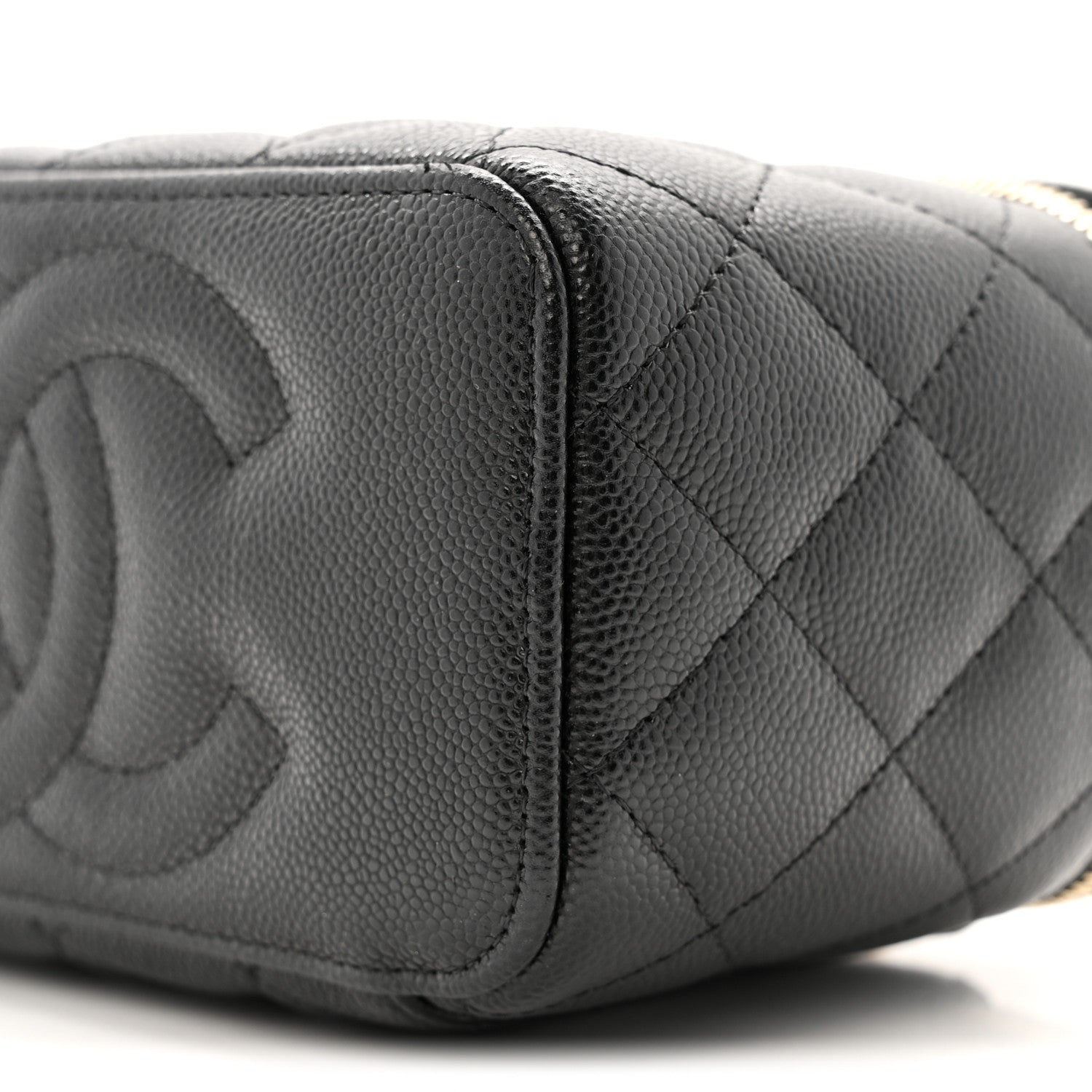 Chanel Caviar Quilted Small Vanity Case With Chain Black 10 of 11