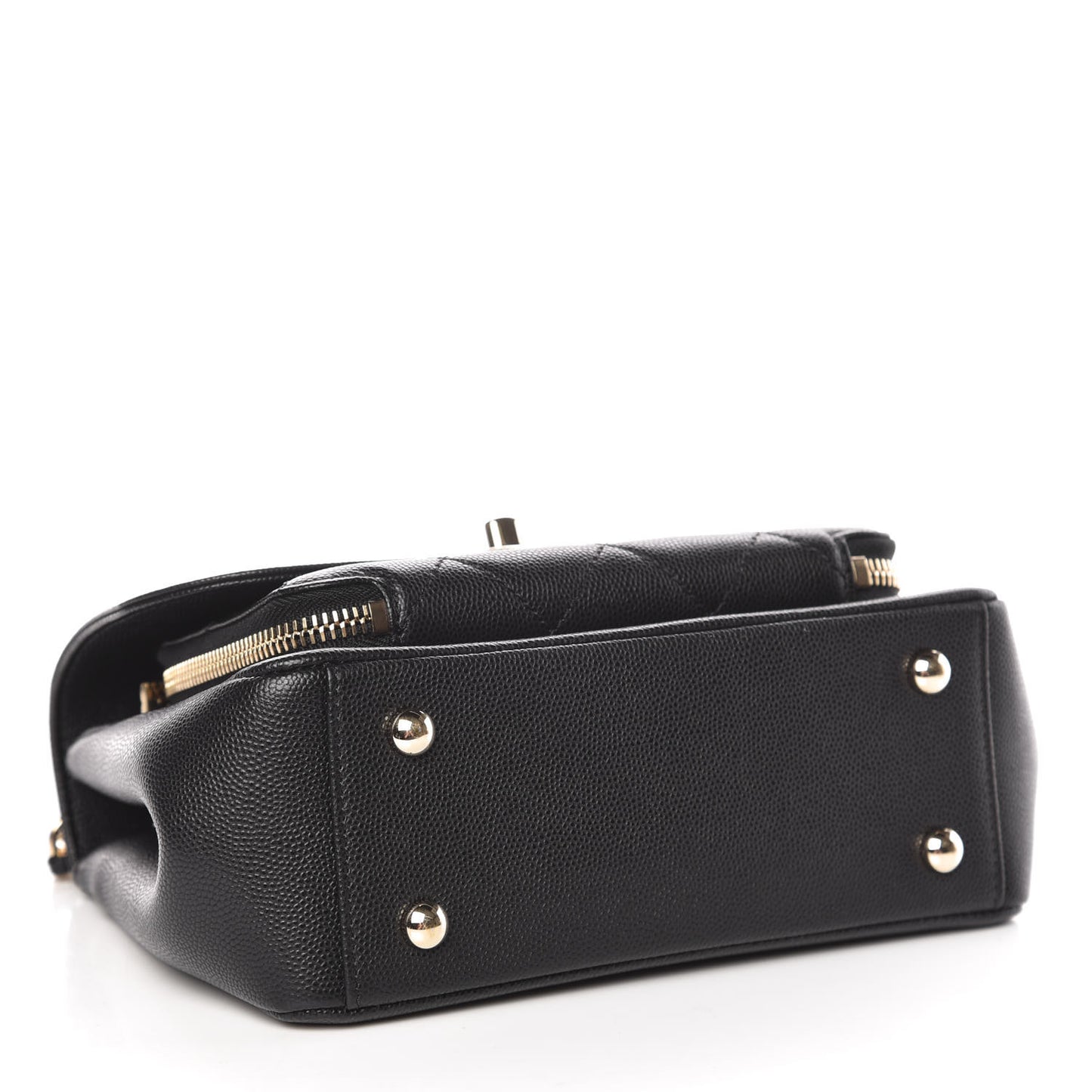 Caviar Quilted Small Business Affinity Flap Black