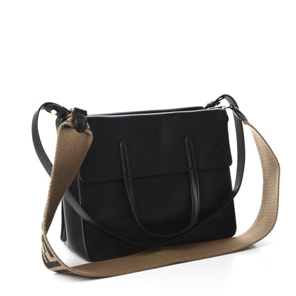 Fendi Vitello Grace Matte Large Flip Tote Black 3 of 10