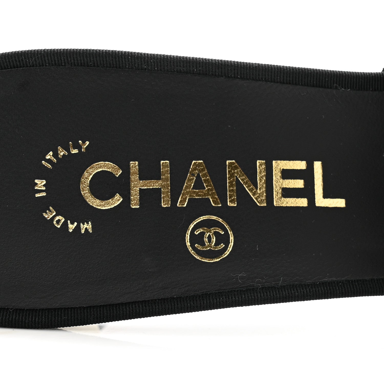 Chanel Suede Grosgrain Cap Toe Pearl Mule 39.5 Black 6 of 10