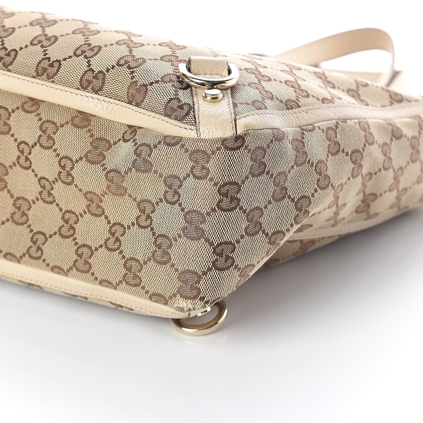 Monogram Medium Abbey Tote White
