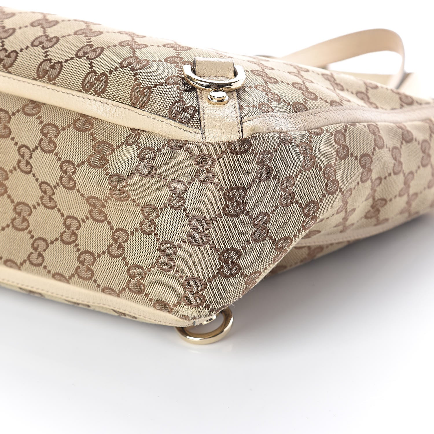 Gucci Monogram Medium Abbey Tote White 11 of 12