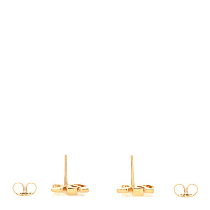 Louis Vuitton Metal LV Iconic Earrings Gold 3 of 4