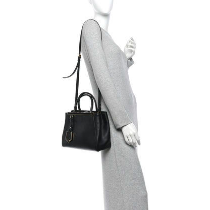 Fendi Vitello Elite Petite 2Jours Tote Black 2 of 10