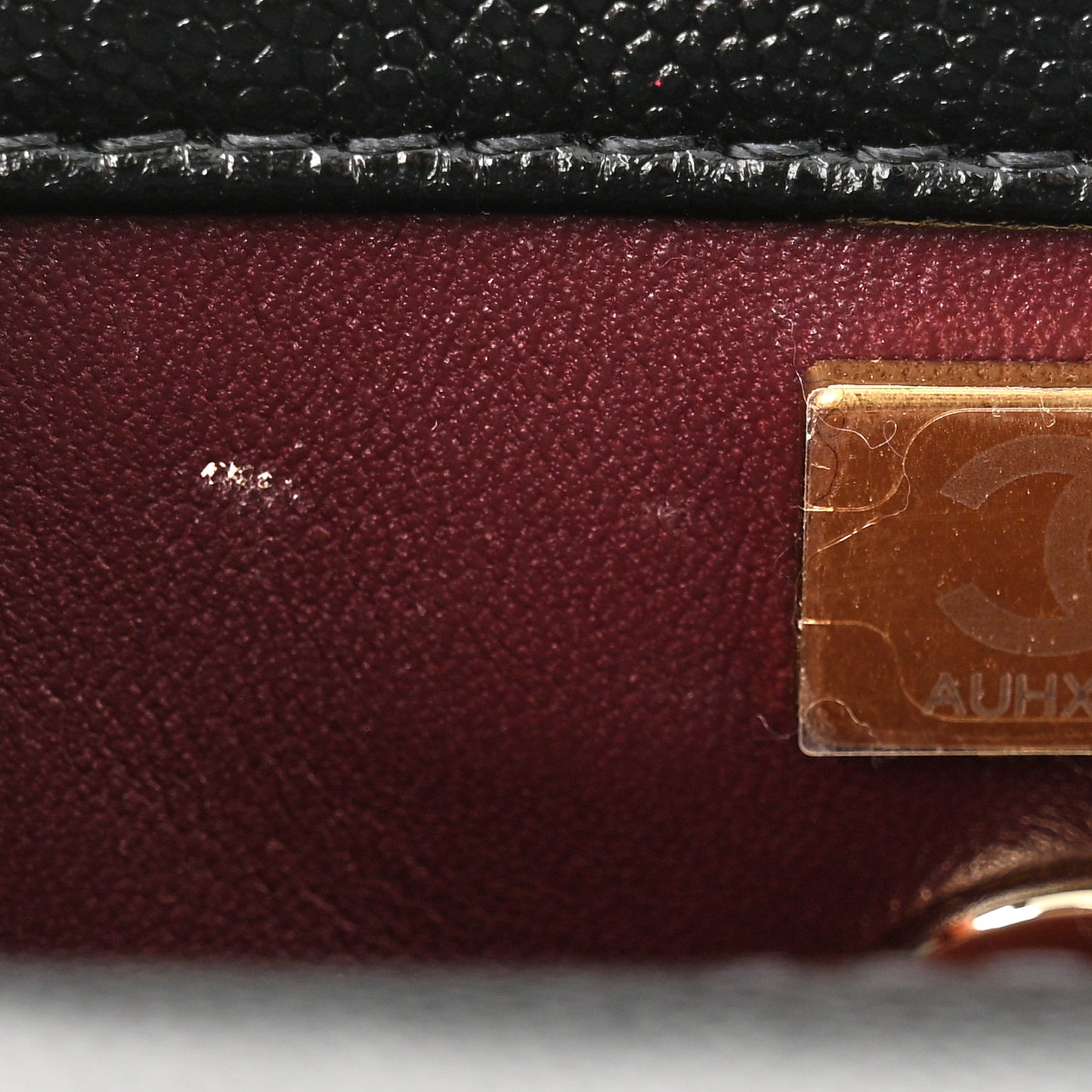 Caviar Quilted Mini Coco Handle Flap Black