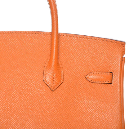 Hermes Epsom Birkin 25 Orange 23 of 24