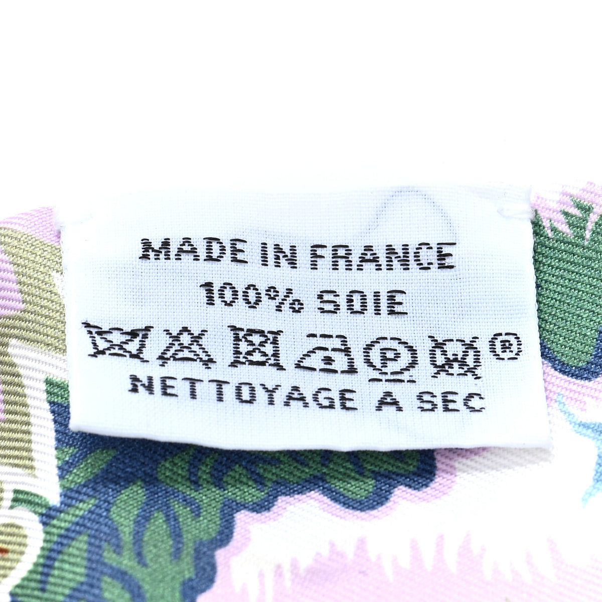 Hermes Silk Rewilding Nature Twilly White Mauve Vert 3 of 3