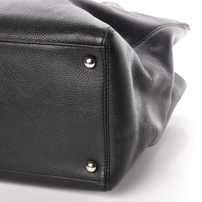 Chanel Calfskin Cerf Executive Shopper Tote Black 12 of 18