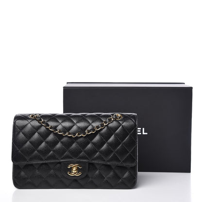 Chanel Caviar Quilted Medium Double Flap Black 12 of 12