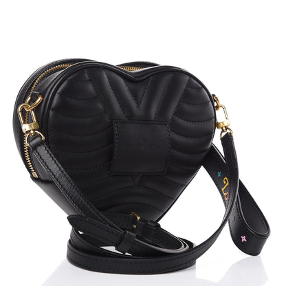 Louis Vuitton Calfskin New Wave Heart Bag Black 3 of 8