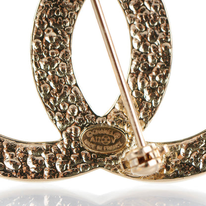 Chanel Pearl CC Brooch Pin Gold 4 of 5