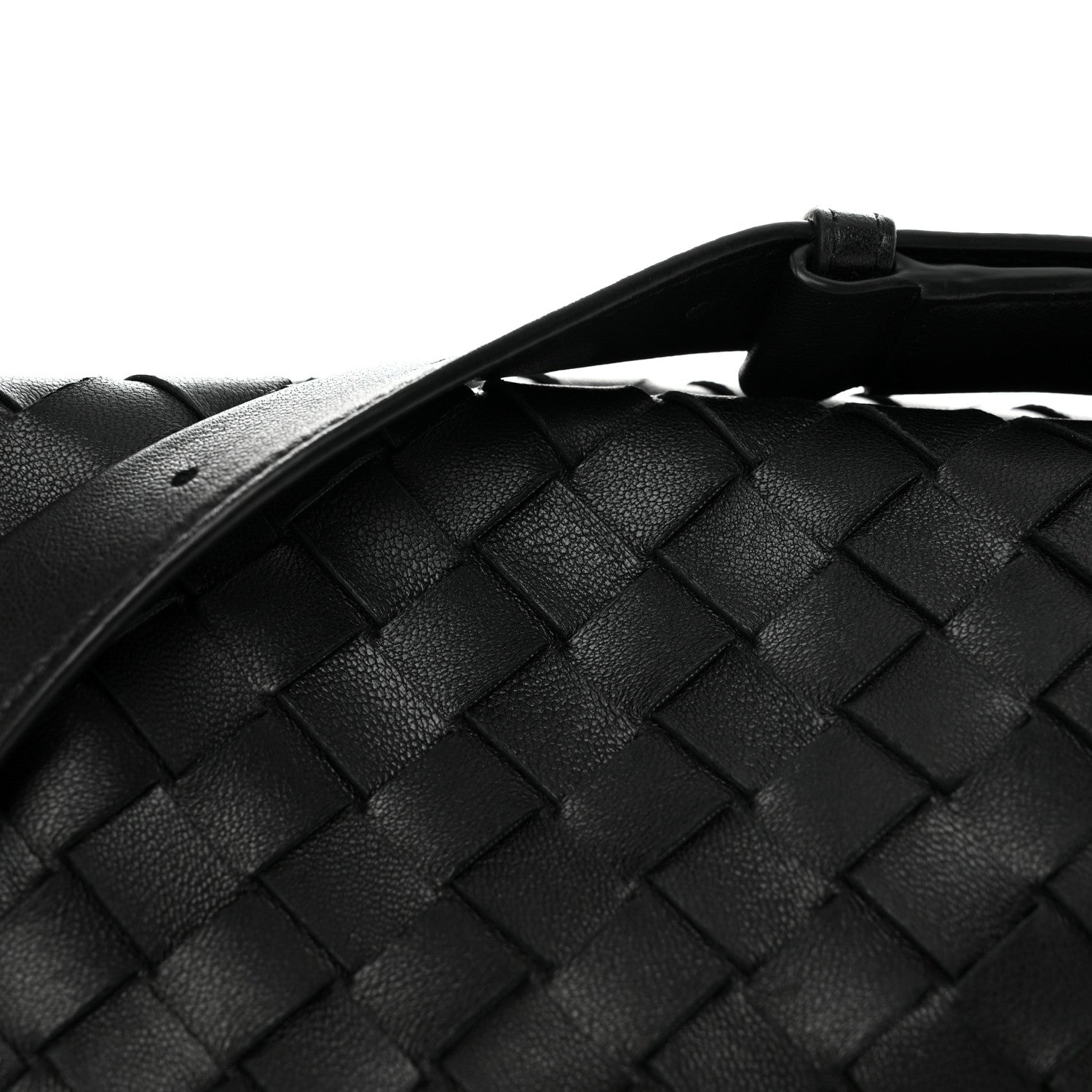 Bottega Veneta Nappa Intrecciato Tie Shoulder Bag Black 7 of 9