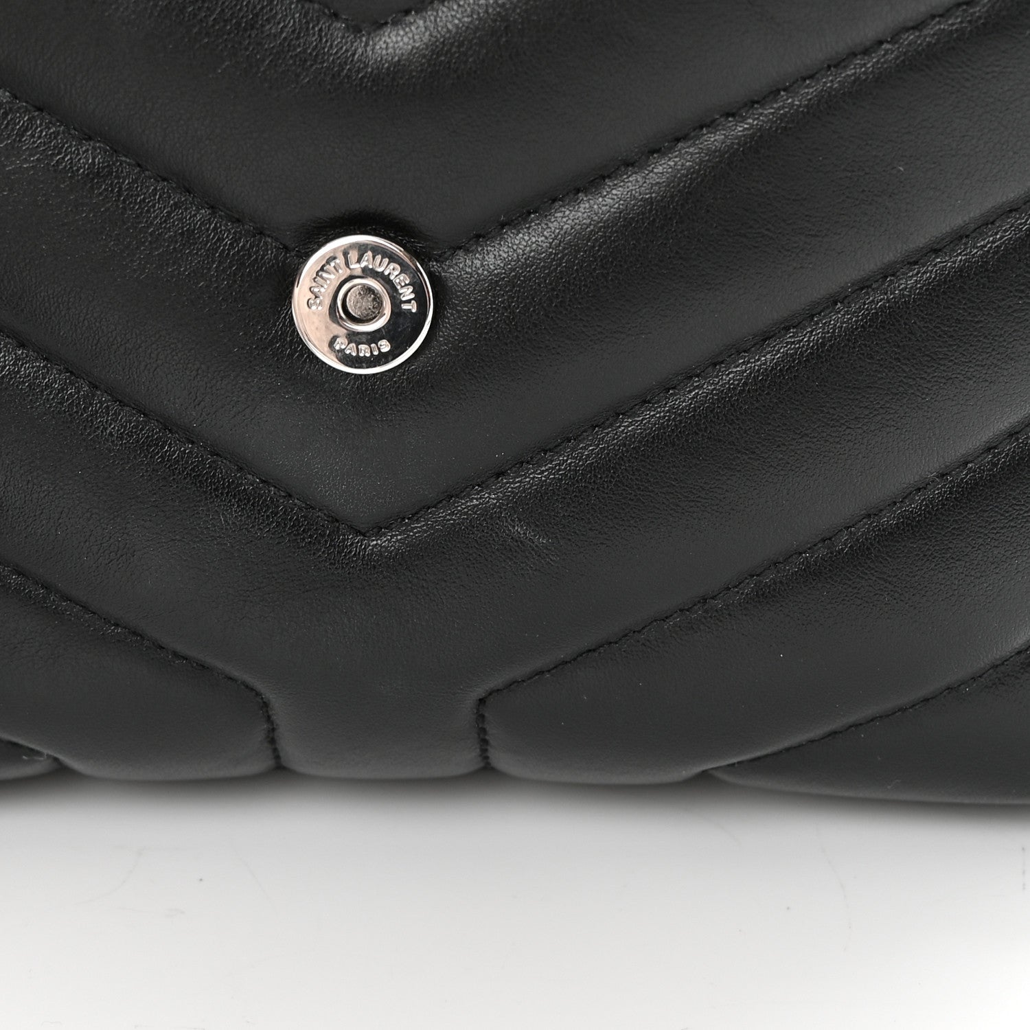 Saint Laurent Calfskin Y Quilted Monogram Toy Loulou Crossbody Bag Black 12 of 14
