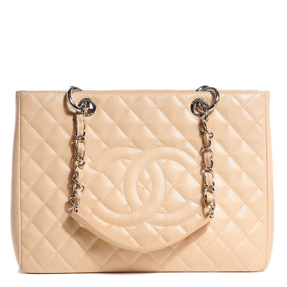 Chanel Caviar Grand Shopping Tote GST Beige Clair 1 of 7