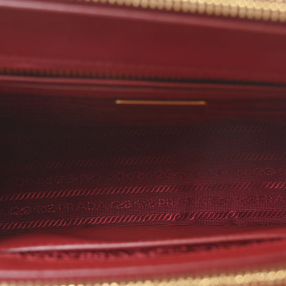 Prada Saffiano Small Galleria Double Zip Tote Fuoco 5 of 10