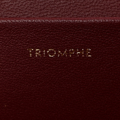 Celine Lizard Medium Triomphe Light Burgundy 7 of 12