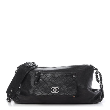 Chanel Glazed Caviar Pocket In The City Shoulder Bag Black 1 of 14