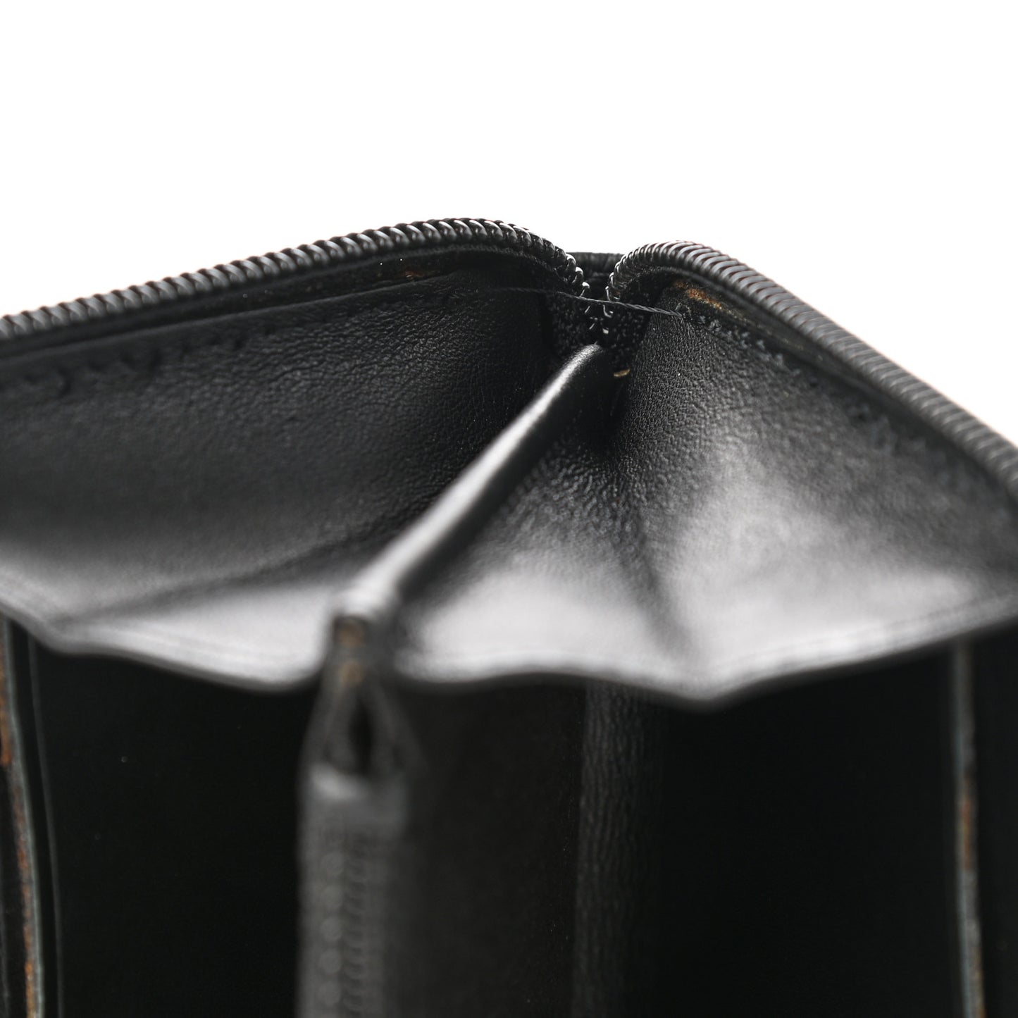 Caviar Large Timeless CC Zip Around Wallet Black